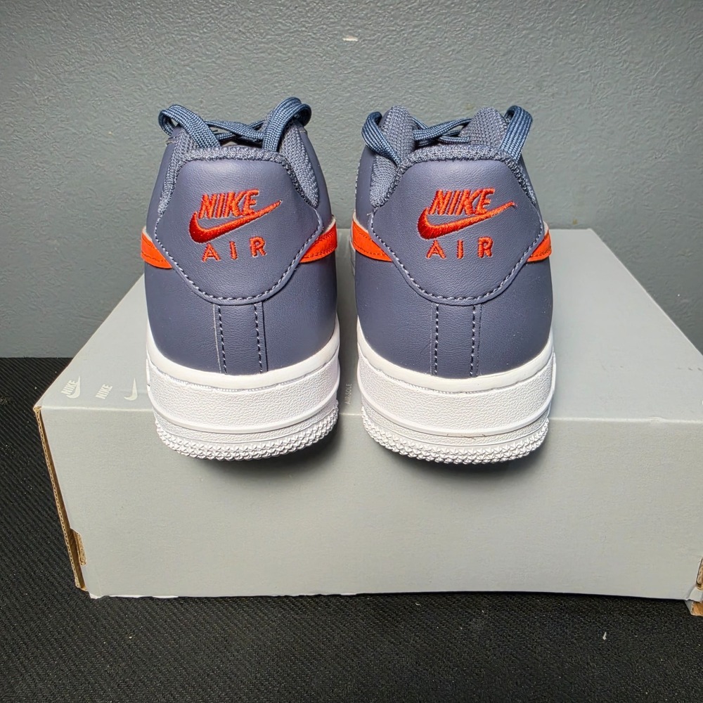 New Women 8.5 Youth 7Y Nike Air Force 1 Low GS CT3839-008 Cement Grey Orange NWB - Picture 4 of 9